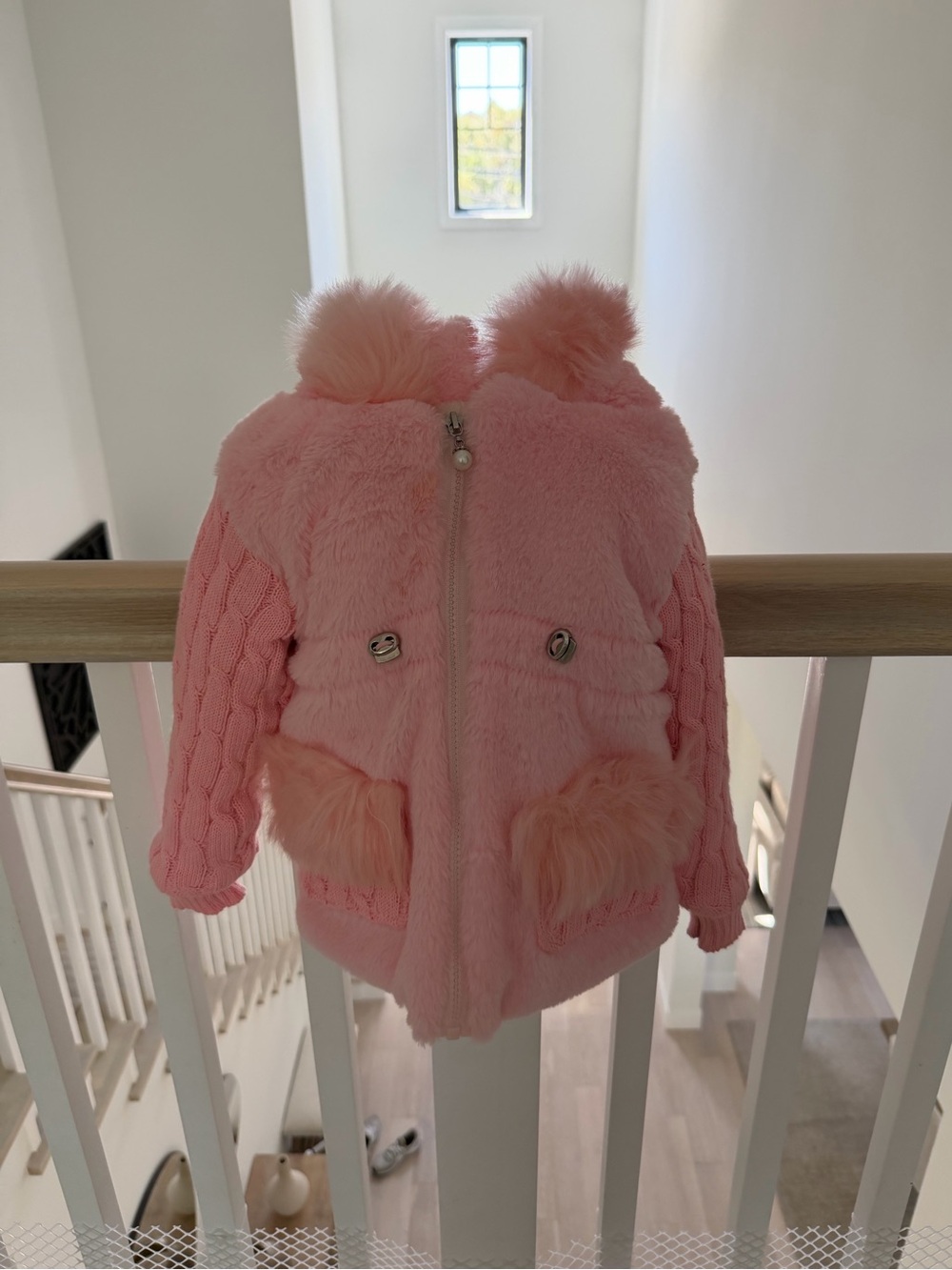New Toddler 2T Pink Furry Jacket